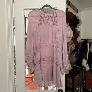 Free People lilac open back dress